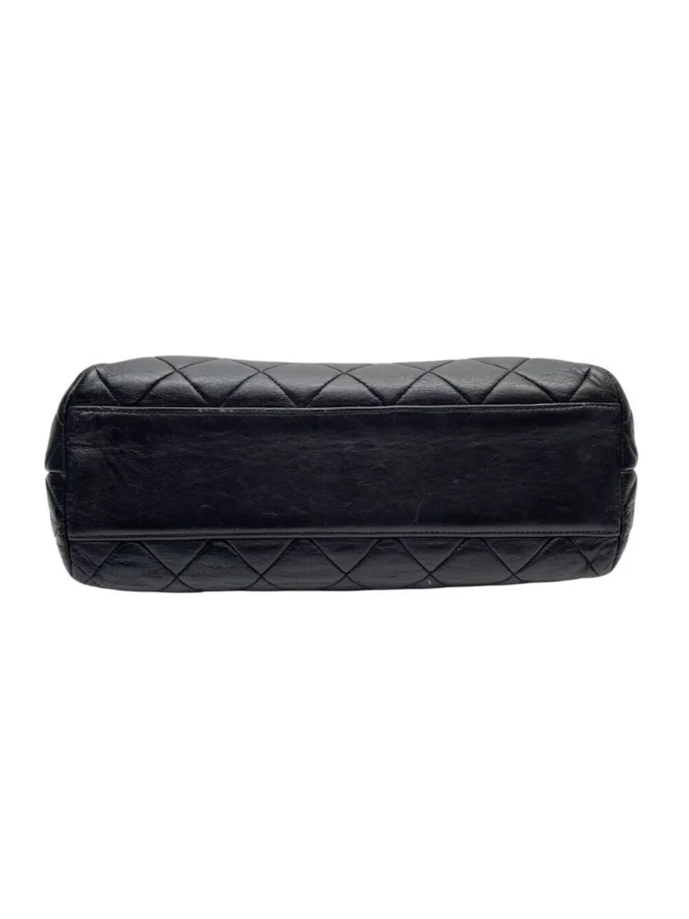 Chanel Lambskin Quilted Chain Shoulder Bag Black